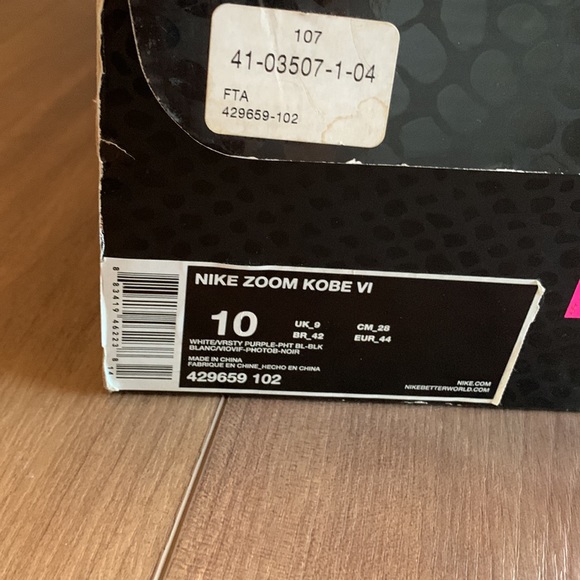 Nike Zoom Kobe 6 VI Draft Day, size US10 - Picture 9 of 9